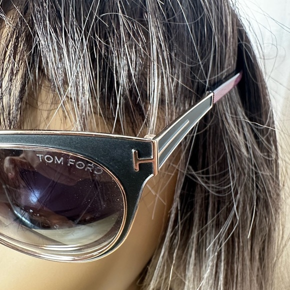 Tom Ford Black and purple Cat-Eye Sunglasses main image 4